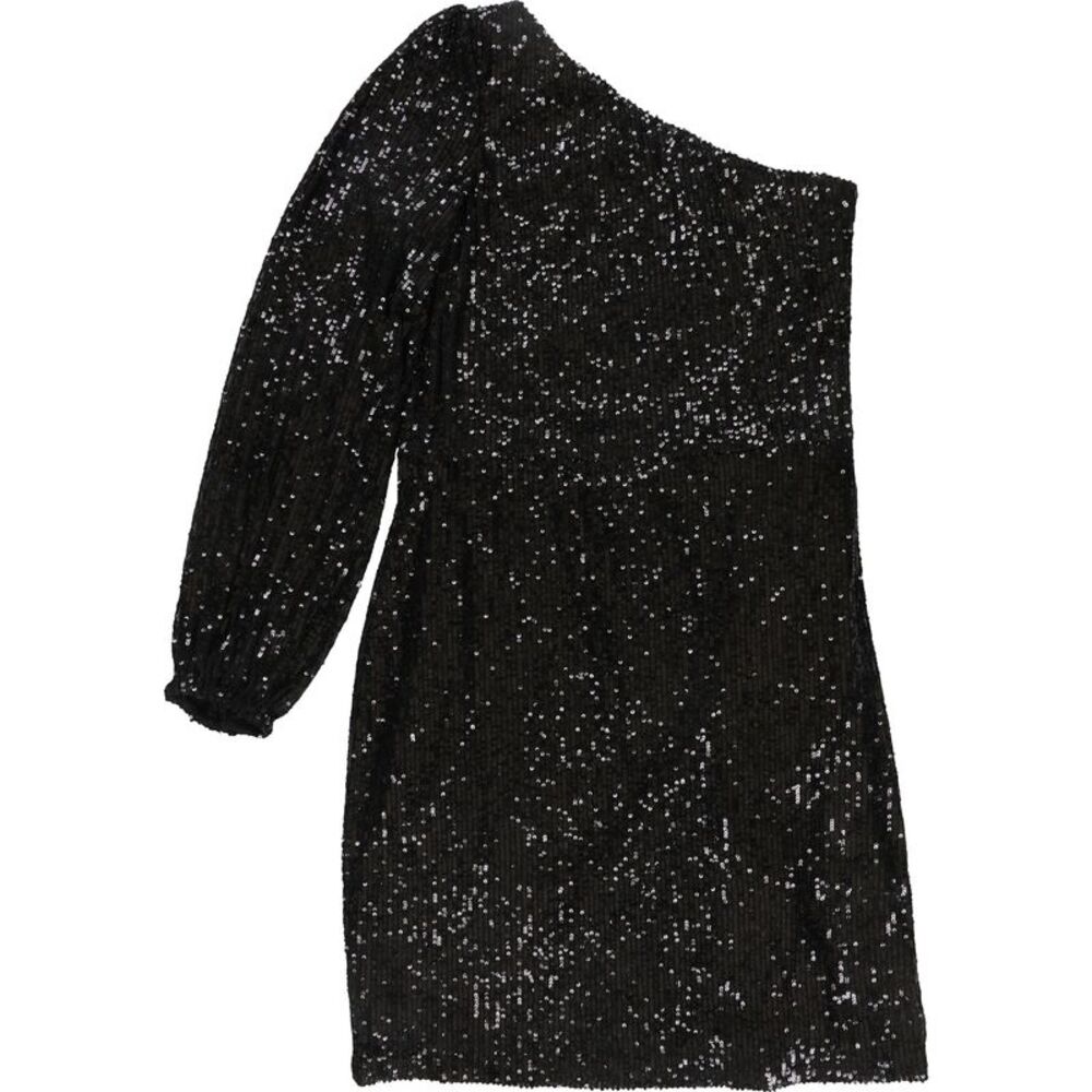 1.STATE Womens Sequins One Shoulder Dress, NWT